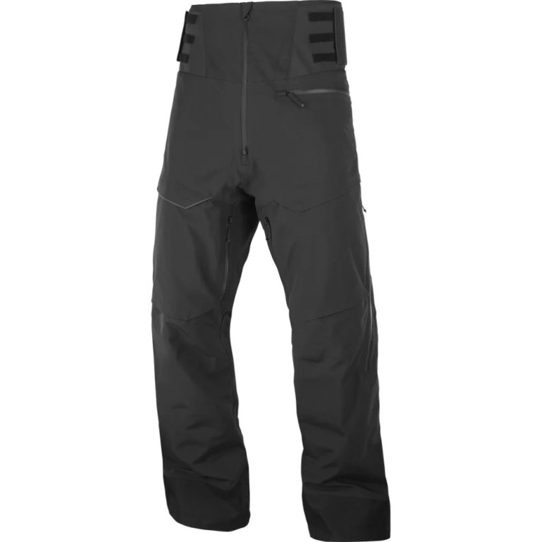 Black Salomon Gravity Gore Tex Men's Ski Pants | PH 79314U